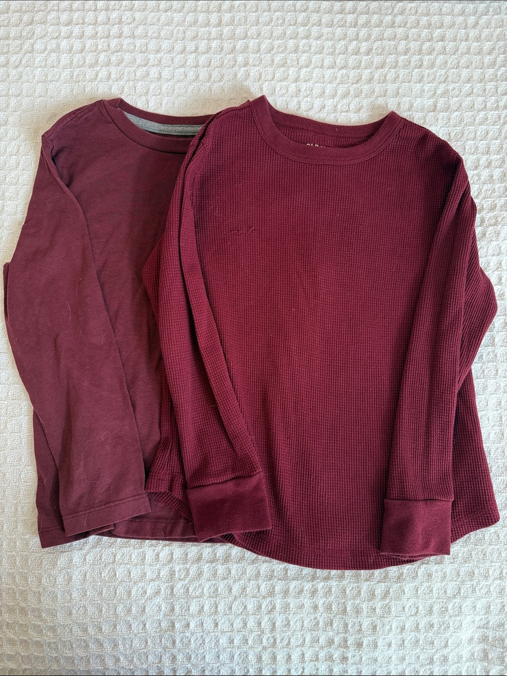 Old Navy Long-Sleeve Knit Tops - Wine